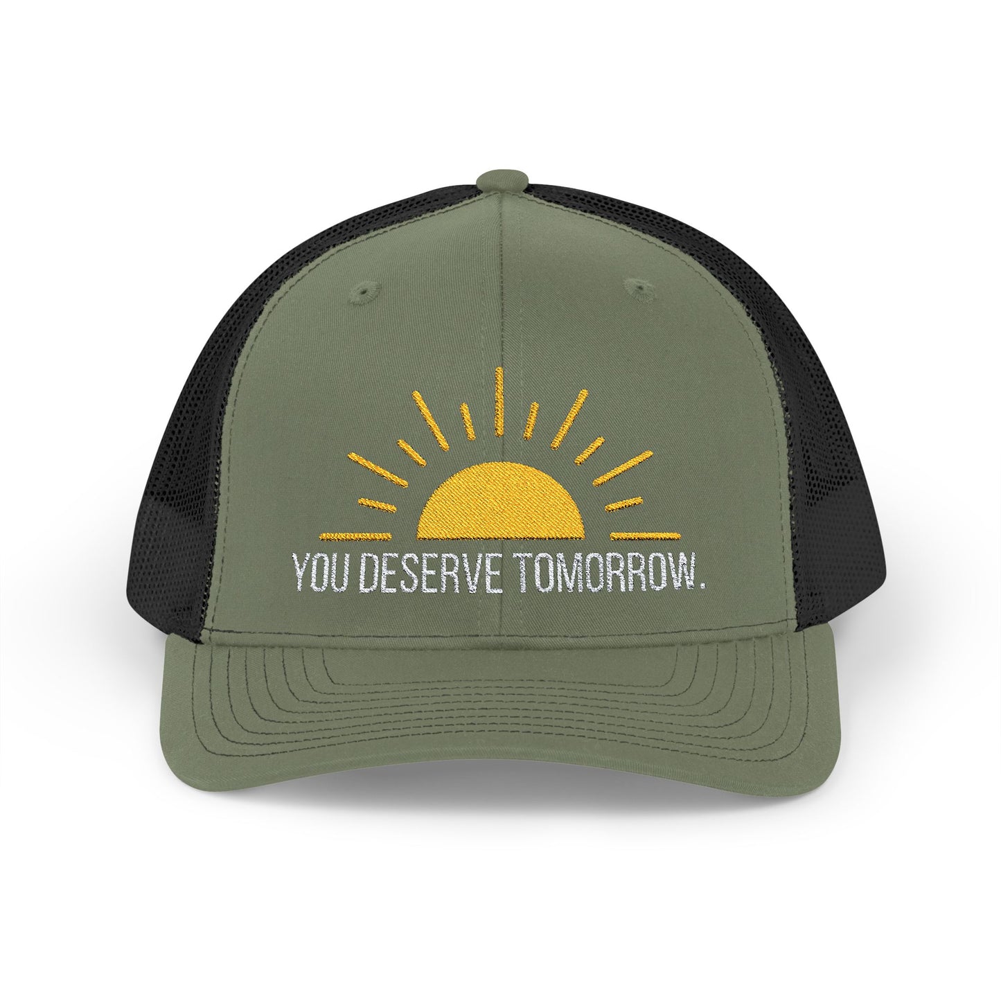 Embroidered Snapback Cap - You Deserve Tomorrow - Proceeds to Suicide Prevention