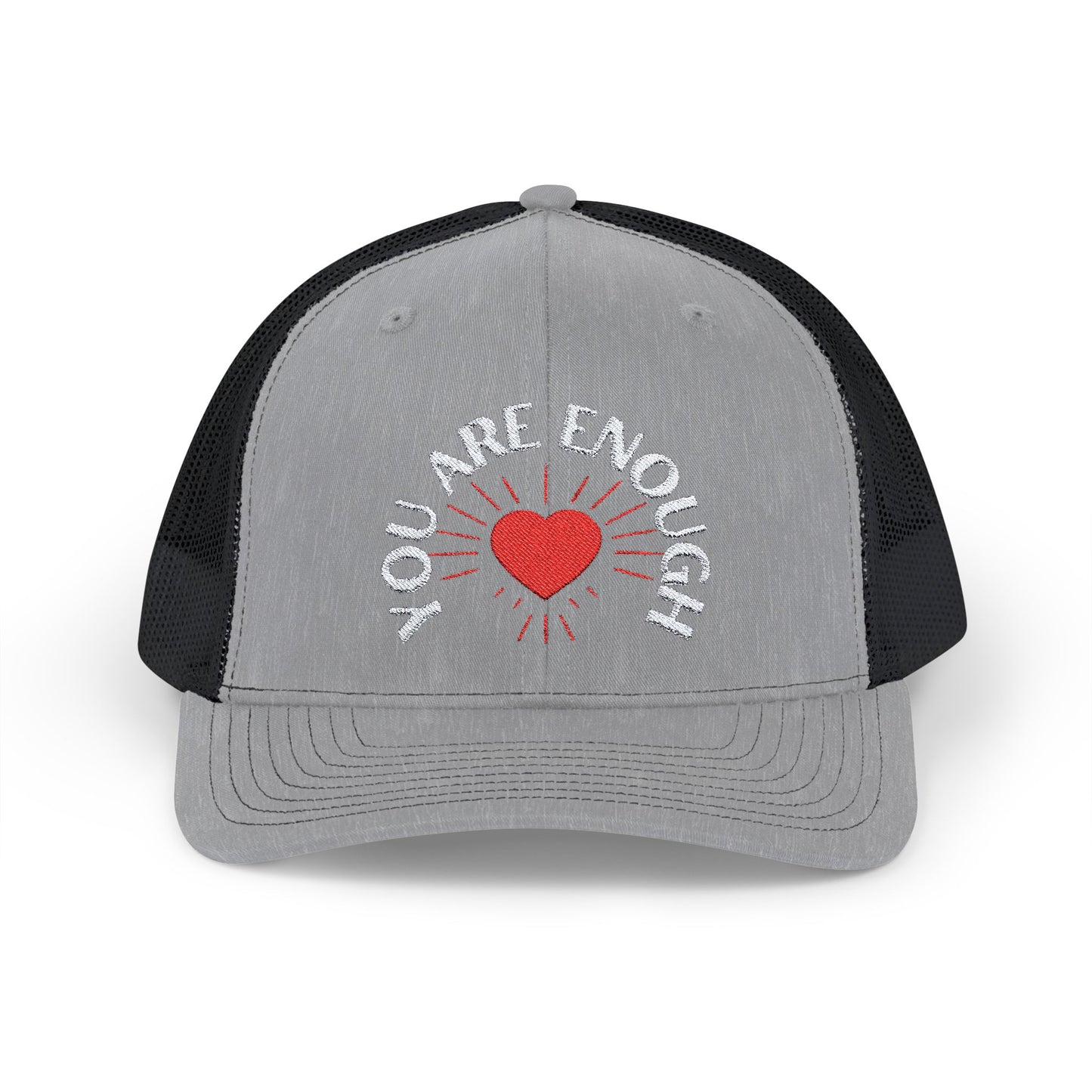 Embroidered Snapback Cap - 'You Are Enough' Inspirational Mental Health Suicide Prevention