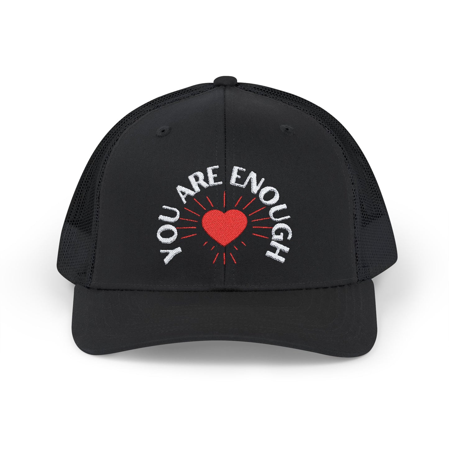 Embroidered Snapback Cap - 'You Are Enough' Inspirational Mental Health Suicide Prevention