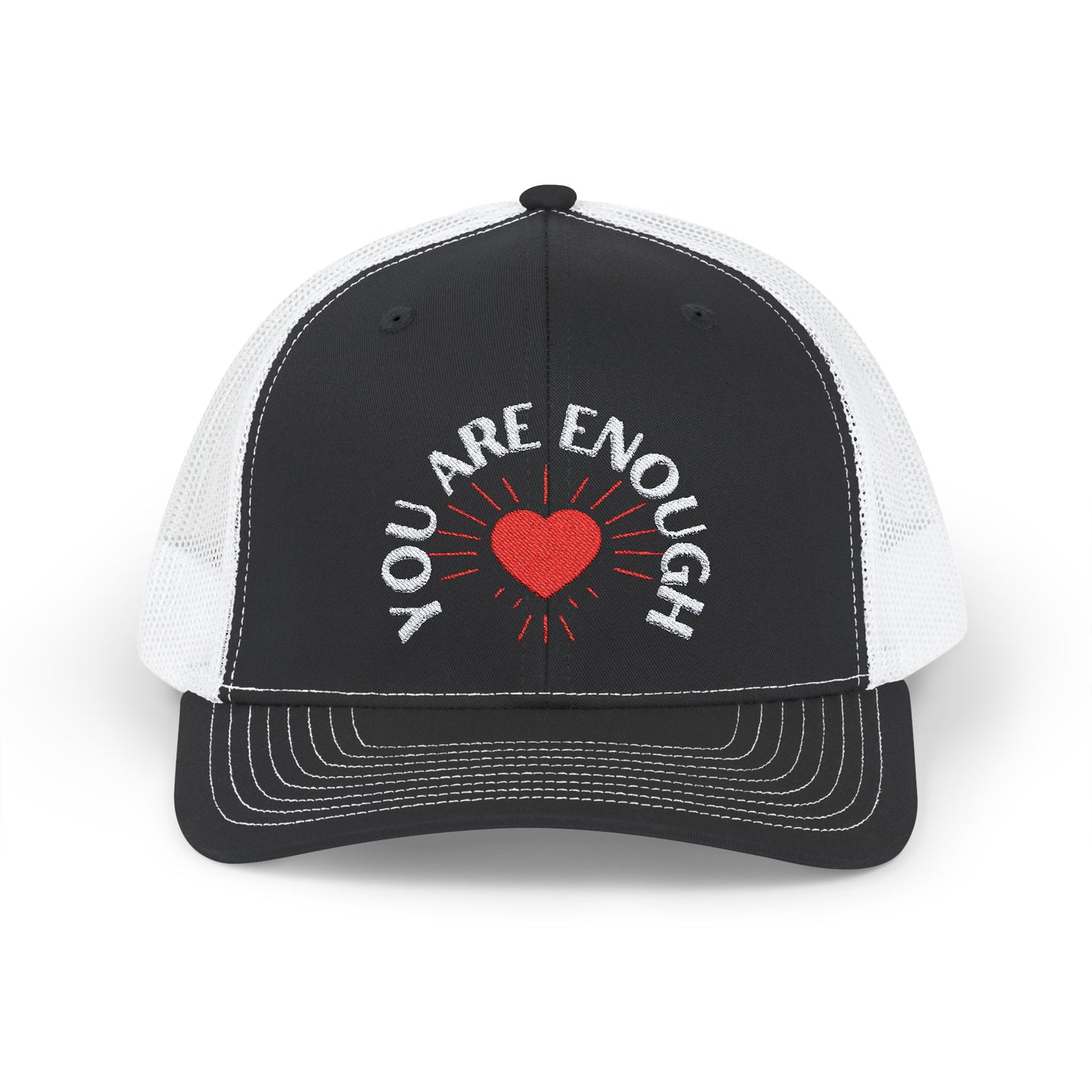 Embroidered Snapback Cap - 'You Are Enough' Inspirational Mental Health Suicide Prevention