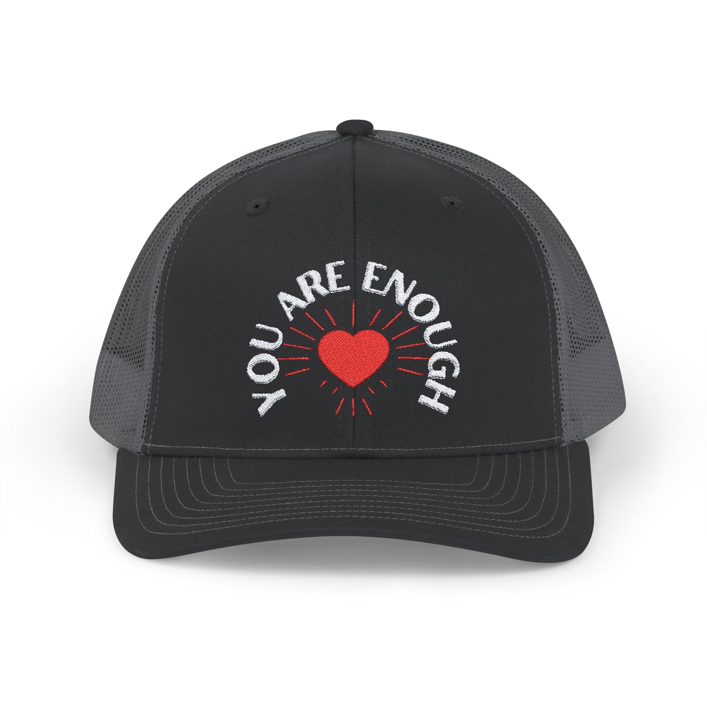 Embroidered Snapback Cap - 'You Are Enough' Inspirational Mental Health Suicide Prevention