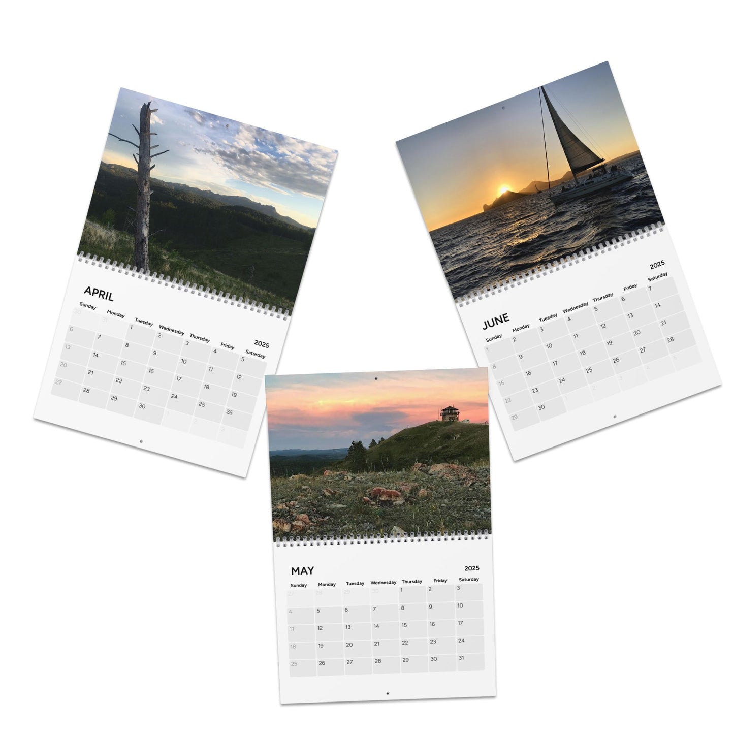 Calendar (2025) with Beautiful Original Photography by Adam Hart, Proceeds to Suicide Prevention