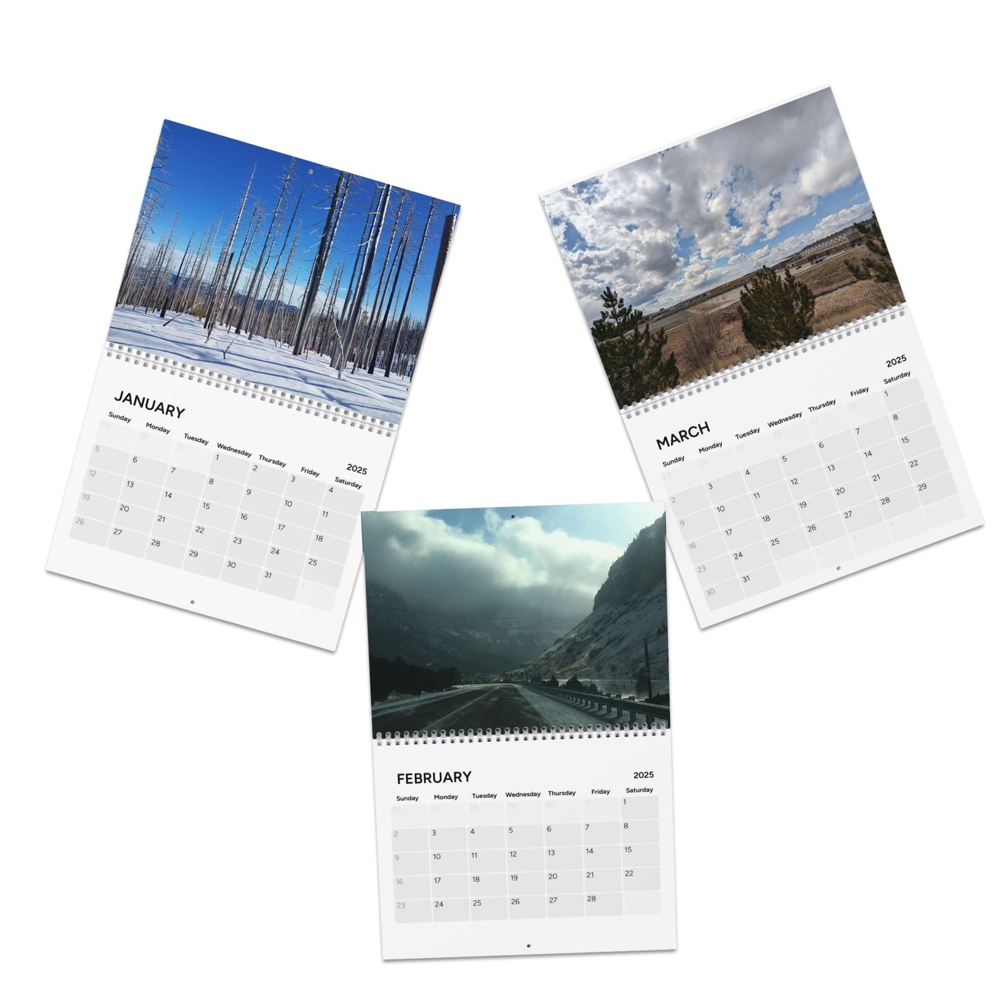 Calendar (2025) with Beautiful Original Photography by Adam Hart, Proceeds to Suicide Prevention