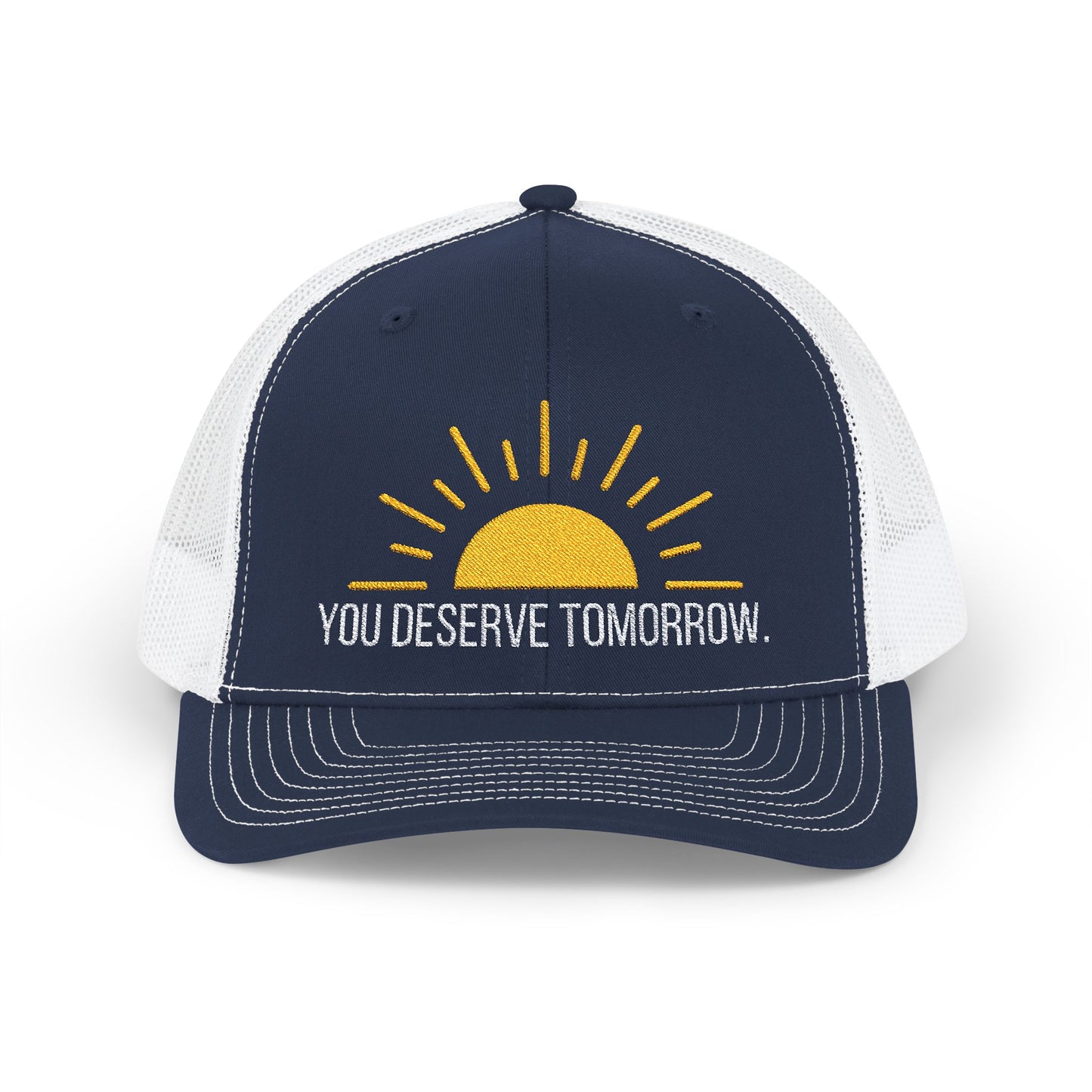 Embroidered Snapback Cap - You Deserve Tomorrow - Proceeds to Suicide Prevention