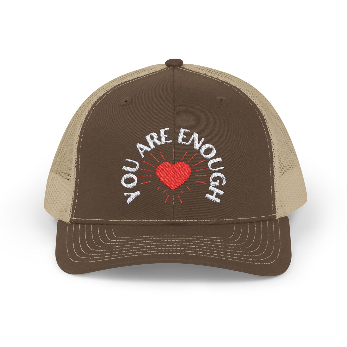 Embroidered Snapback Cap - 'You Are Enough' Inspirational Mental Health Suicide Prevention