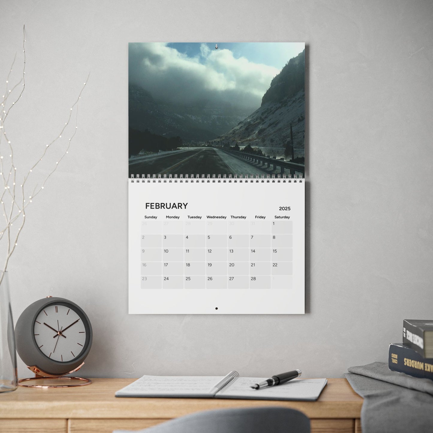 Calendar (2025) with Beautiful Original Photography by Adam Hart, Proceeds to Suicide Prevention