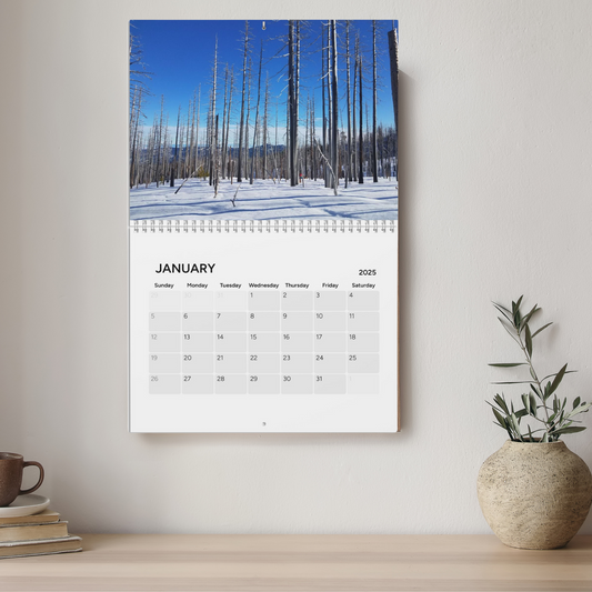 Calendar (2025) with Beautiful Original Photography by Adam Hart, Proceeds to Suicide Prevention