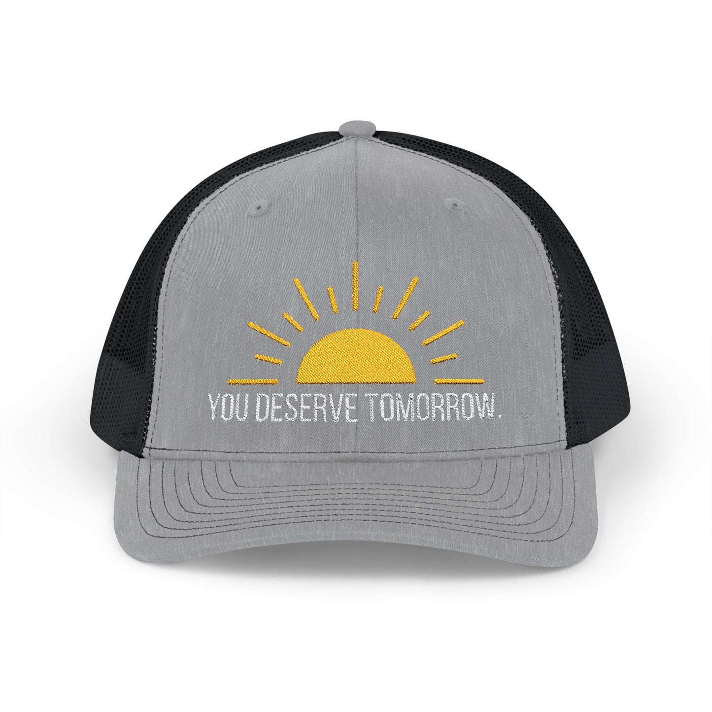 Embroidered Snapback Cap - You Deserve Tomorrow - Proceeds to Suicide Prevention