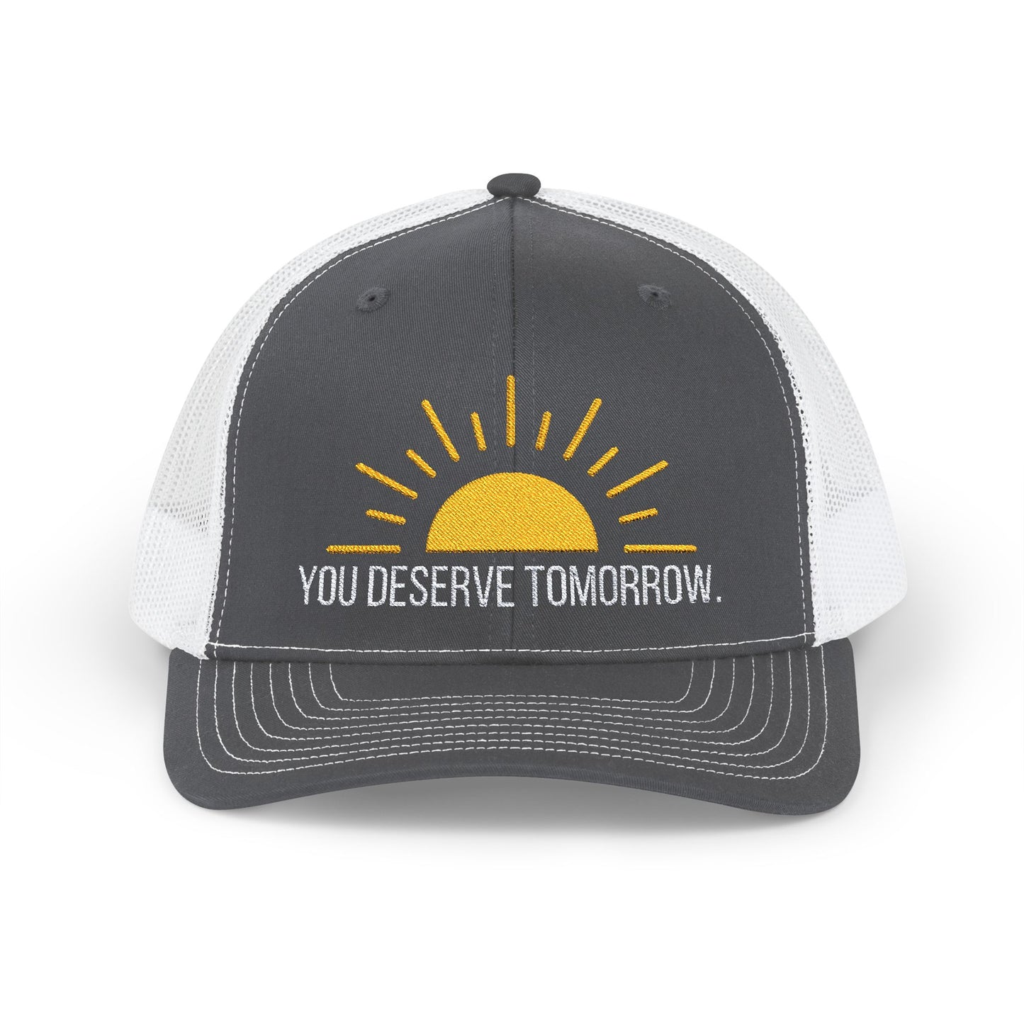 Embroidered Snapback Cap - You Deserve Tomorrow - Proceeds to Suicide Prevention