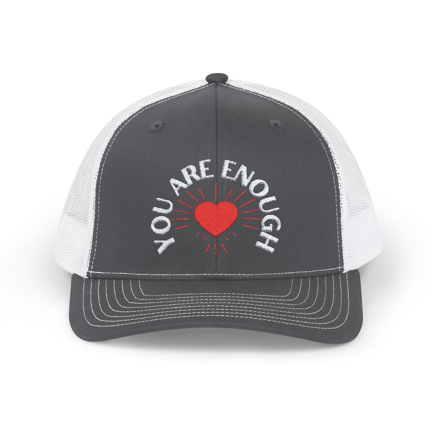 Embroidered Snapback Cap - 'You Are Enough' Inspirational Mental Health Suicide Prevention