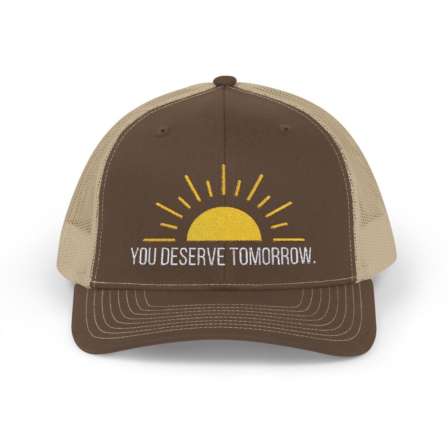 Embroidered Snapback Cap - You Deserve Tomorrow - Proceeds to Suicide Prevention